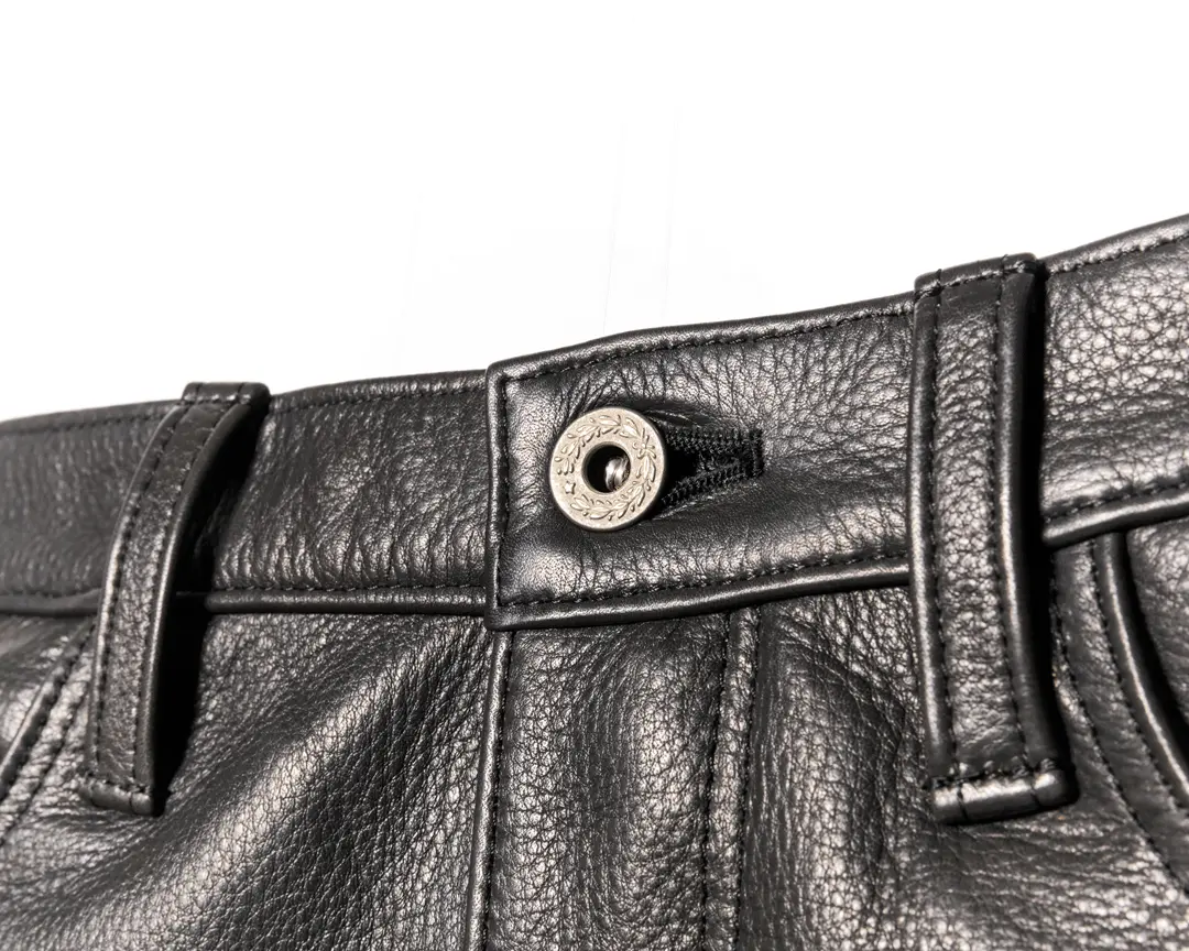 STEER OIL PANTS (STRAIGHT) leather jacket brand