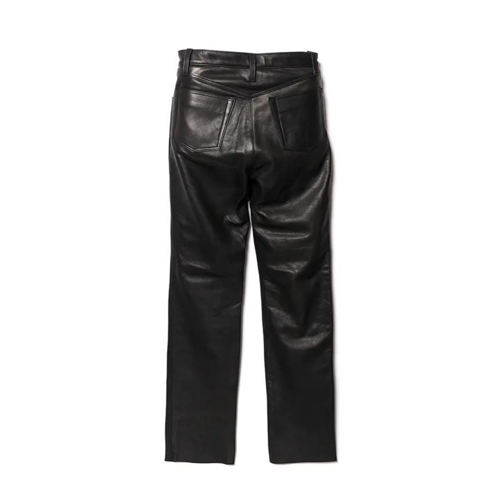 STEER OIL STRAIGHT PANTS leather jacket brand