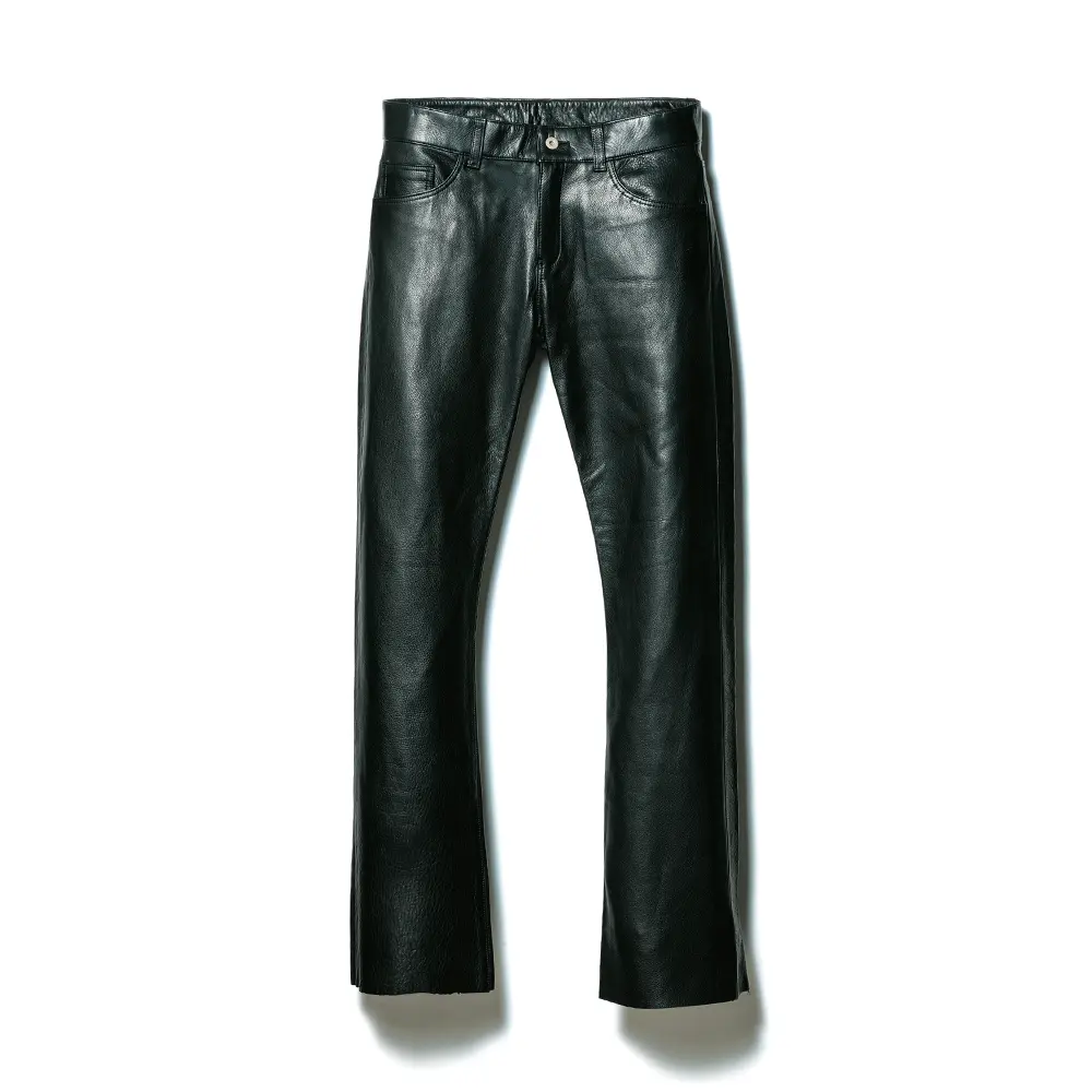 STEER OIL PANTS (BOOT-CUT) leather jacket brand