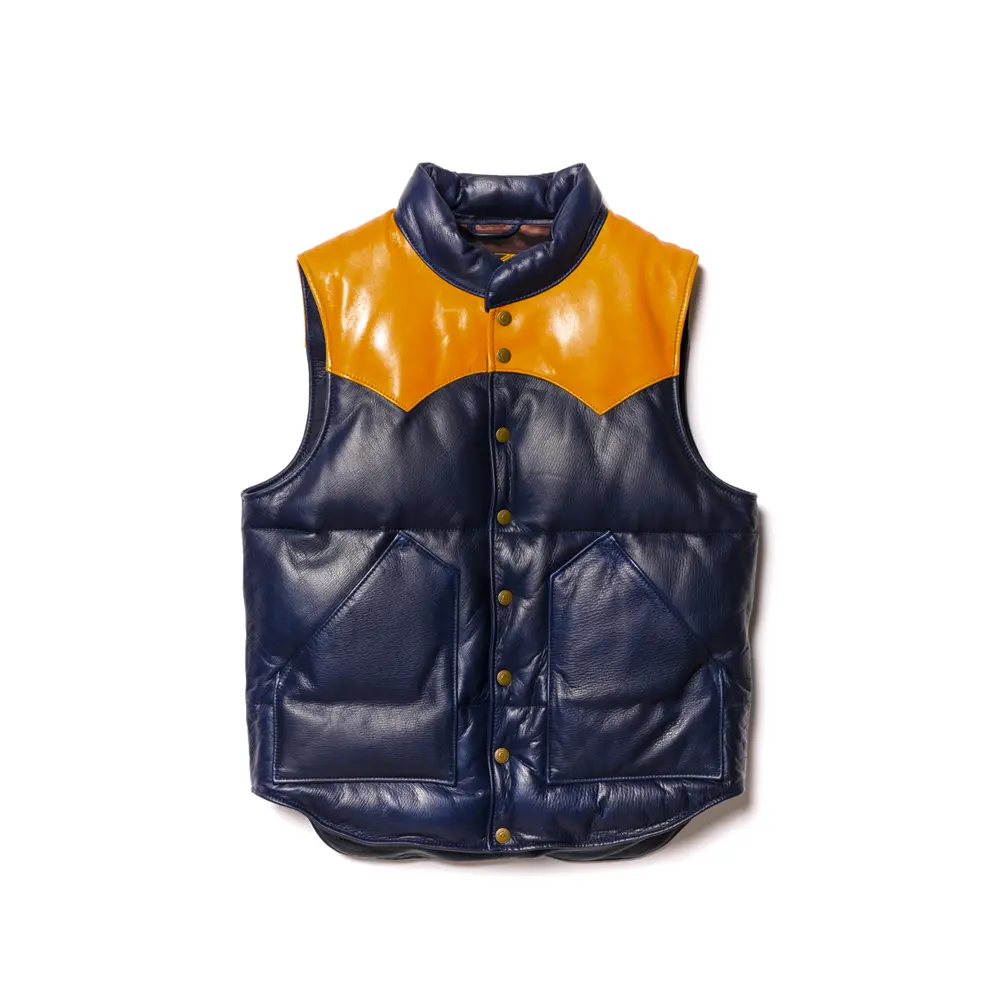 STEER OIL & HORSE HIDE DOWN VEST メンズ ウィメンズ レザージャケット 革ジャン