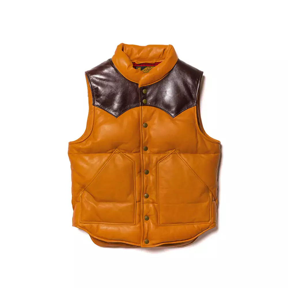 STEER OIL & HORSE HIDE DOWN VEST[ SV-01 ] | Y'2 LEATHER
