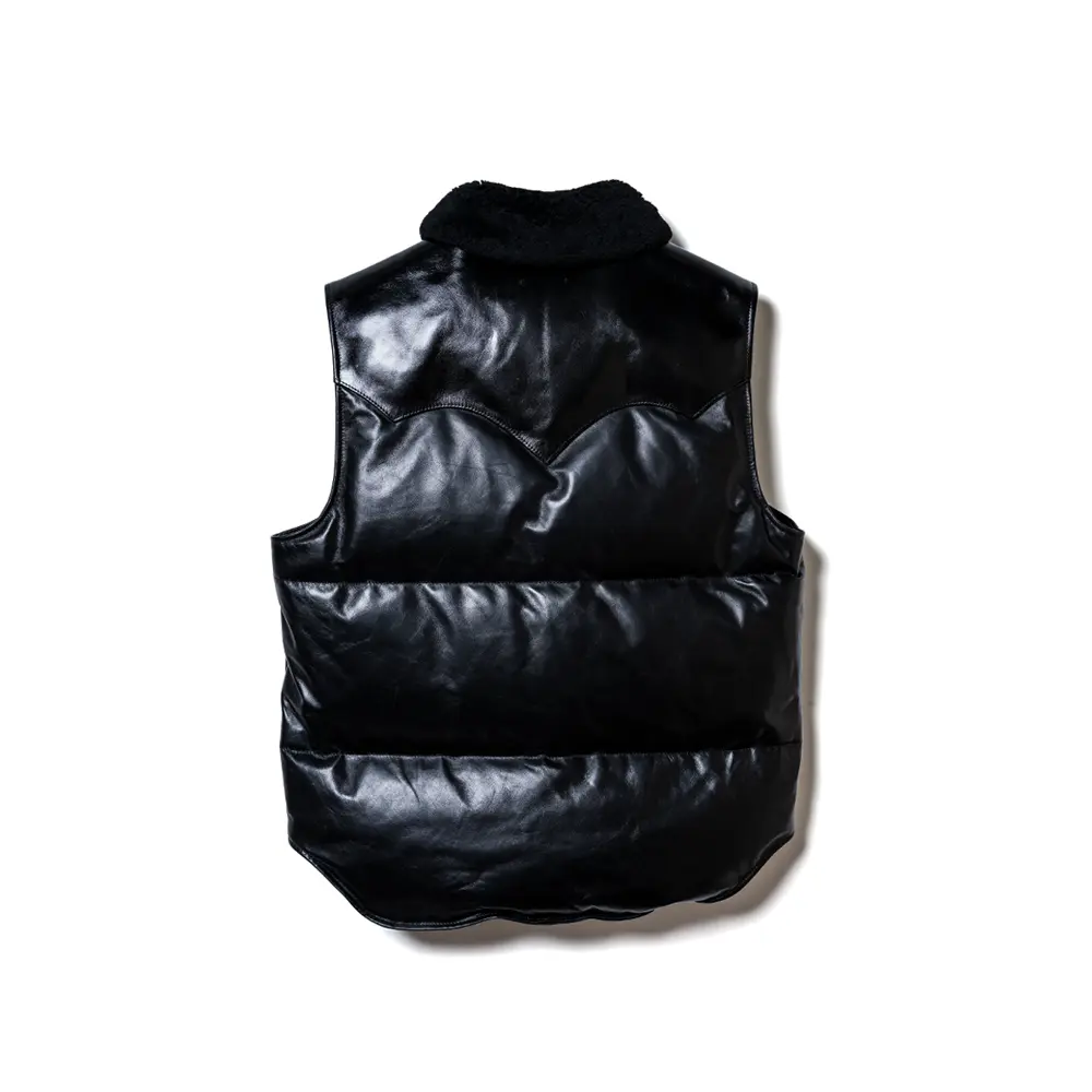 OIL SOFT HORSE & MOUTON DOWN VEST メンズ ウィメンズ レザージャケット 革ジャン