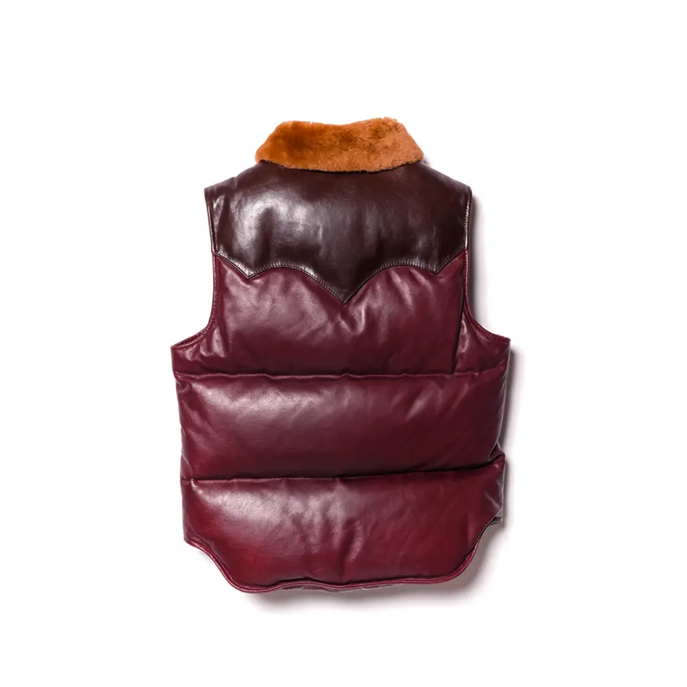 OIL SOFT HORSE & MOUTON DOWN VEST メンズ ウィメンズ レザージャケット 革ジャン