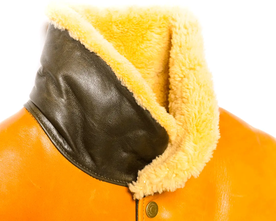 OIL SOFT HORSE & MOUTON DOWN VEST leather jacket brand