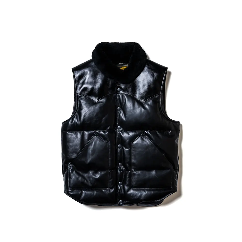 OIL SOFT HORSE & MOUTON DOWN VEST メンズ ウィメンズ レザージャケット 革ジャン