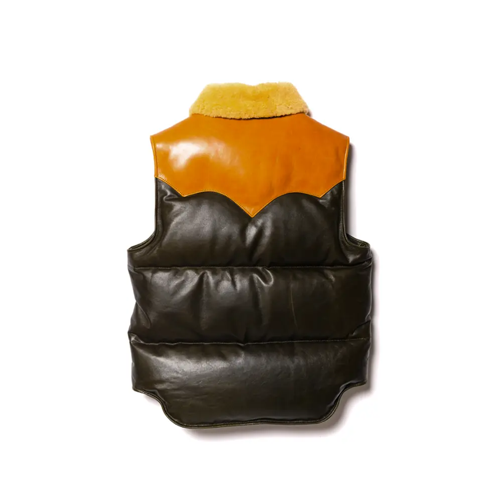 OIL SOFT HORSE & MOUTON DOWN VEST メンズ ウィメンズ レザージャケット 革ジャン