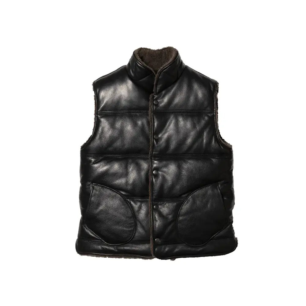 STEER OIL REVERSIBLE VEST メンズ ウィメンズ レザージャケット 革ジャン