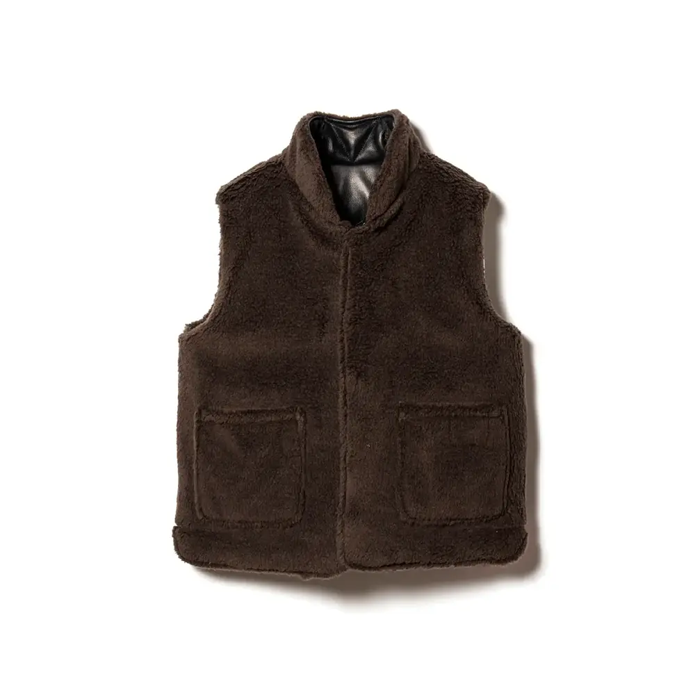 STEER OIL REVERSIBLE VEST メンズ ウィメンズ レザージャケット 革ジャン