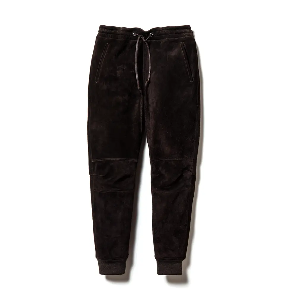 STEER SUEDE RELAX PANTS leather jacket brand