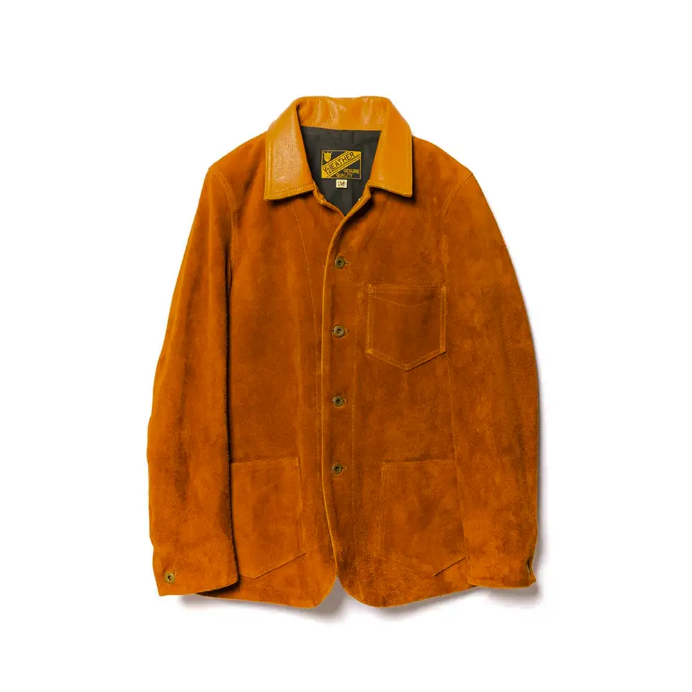 STEER ROUGHOUT COVERALL JACKET メンズ ウィメンズ レザージャケット 革ジャン