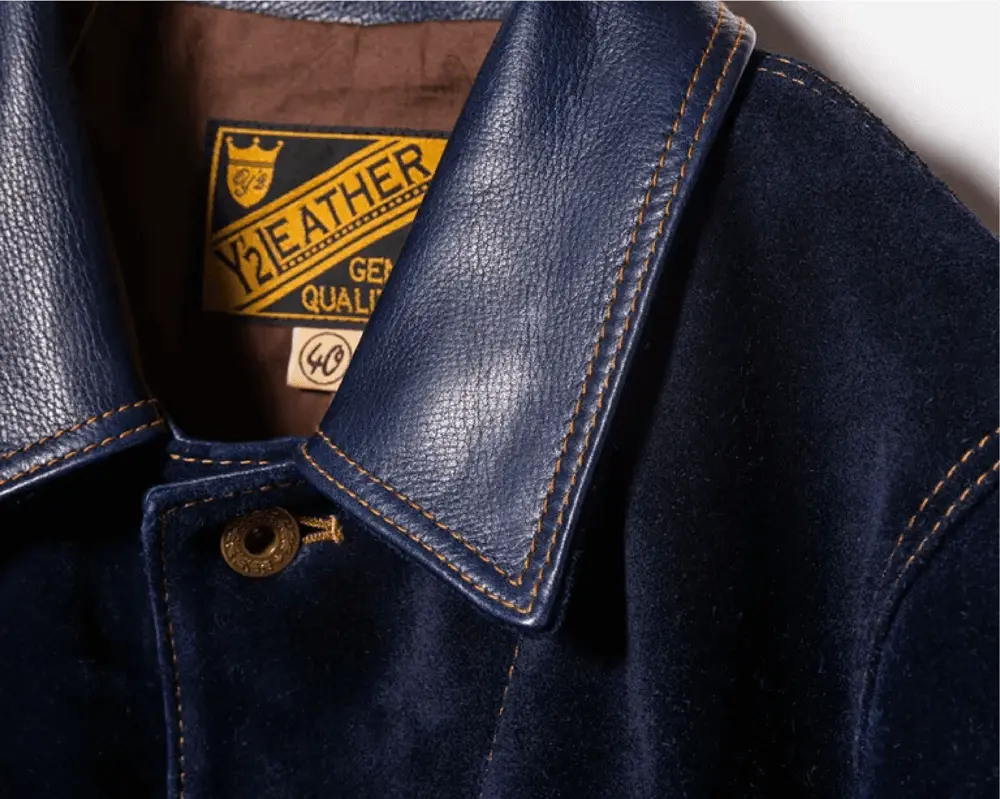 STEER SUEDE COVERALL JACKET leather jacket brand