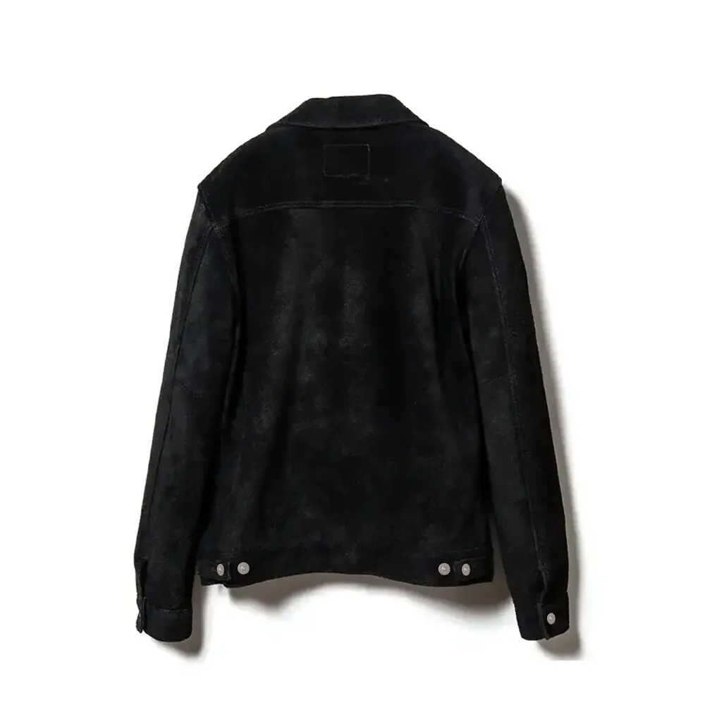 STEER ROUGHOUT TYPE II JEAN JACKET leather jacket brand