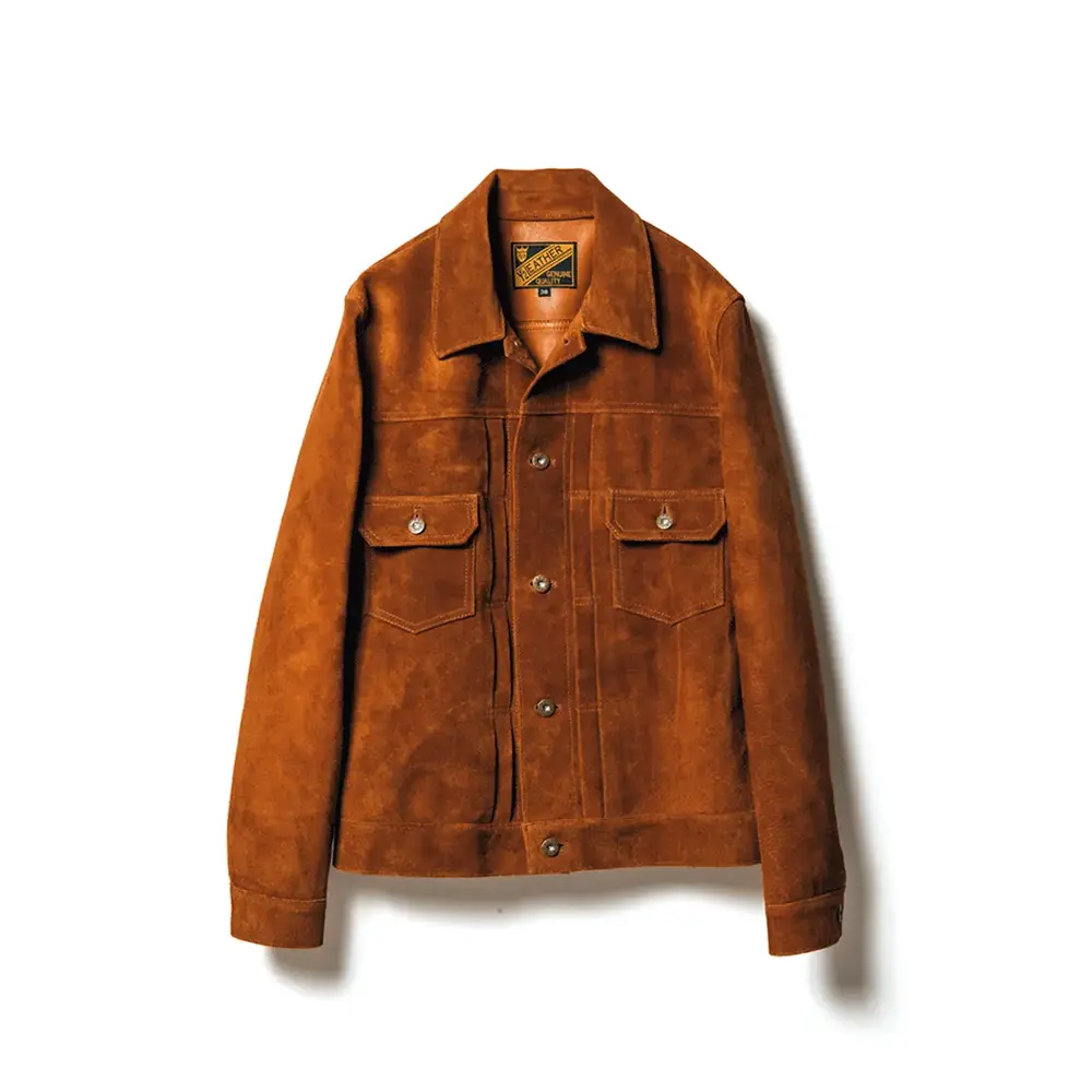 STEER ROUGHOUT 2ND TYPE JEAN JACKET メンズ ウィメンズ レザージャケット 革ジャン