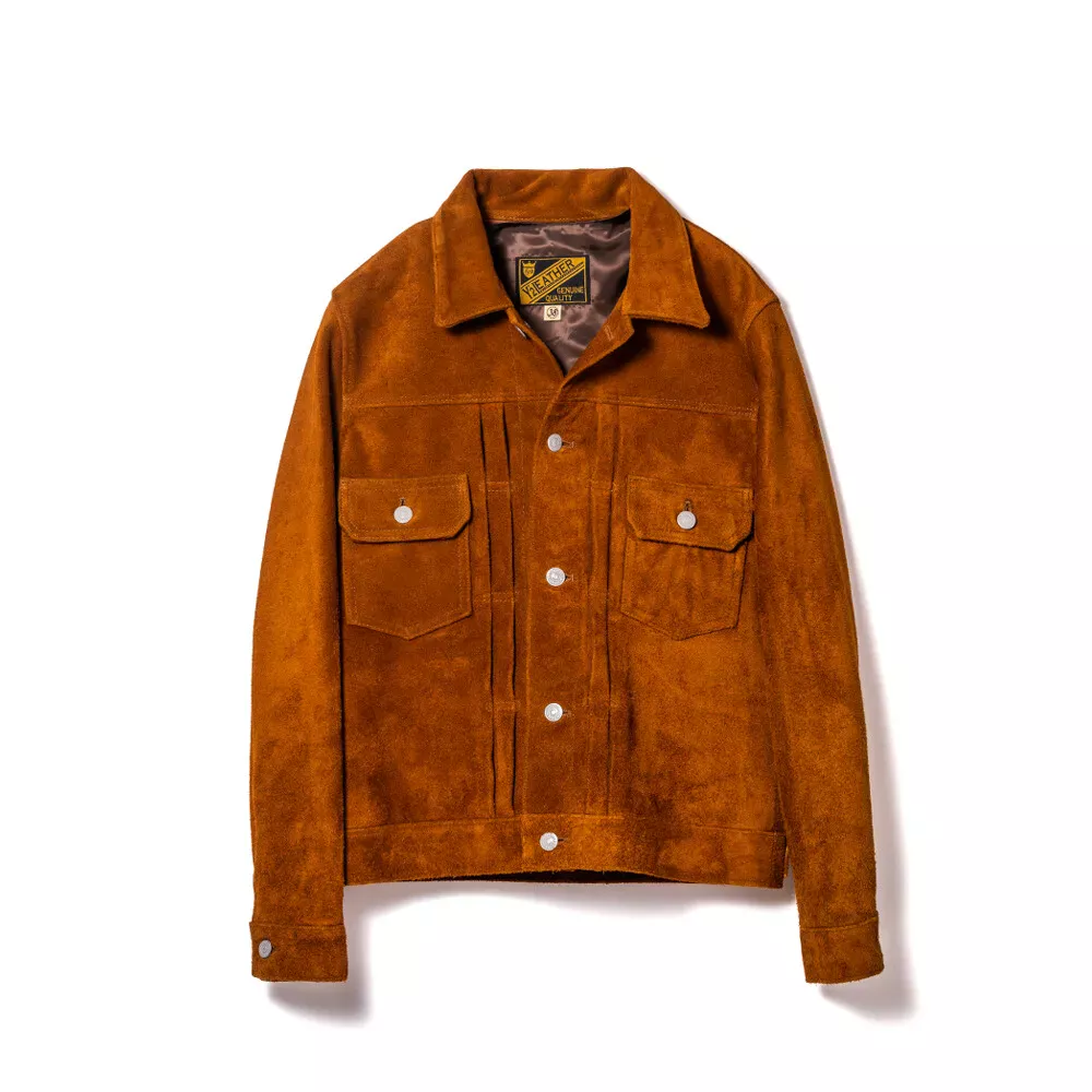 STEER ROUGHOUT TYPE II JEAN JACKET メンズ ウィメンズ レザージャケット 革ジャン