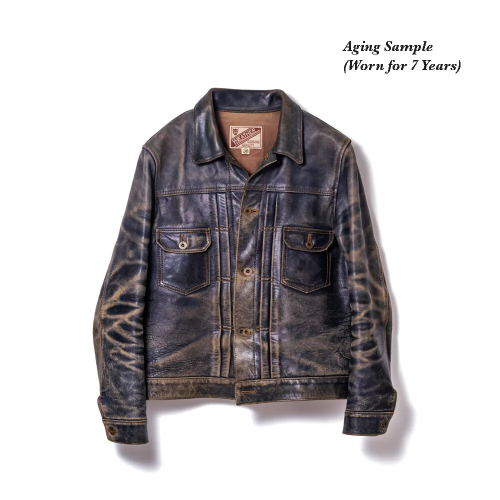 INDIGO HORSE TYPE II JEAN JACKET メンズ ウィメンズ レザージャケット 革ジャン