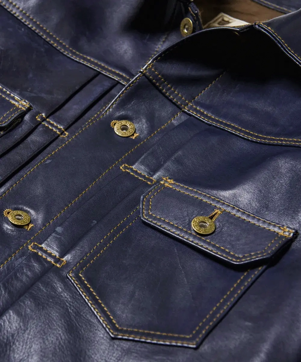 INDIGO HORSE 2ND TYPE JEAN JACKET メンズ ウィメンズ レザージャケット 革ジャン