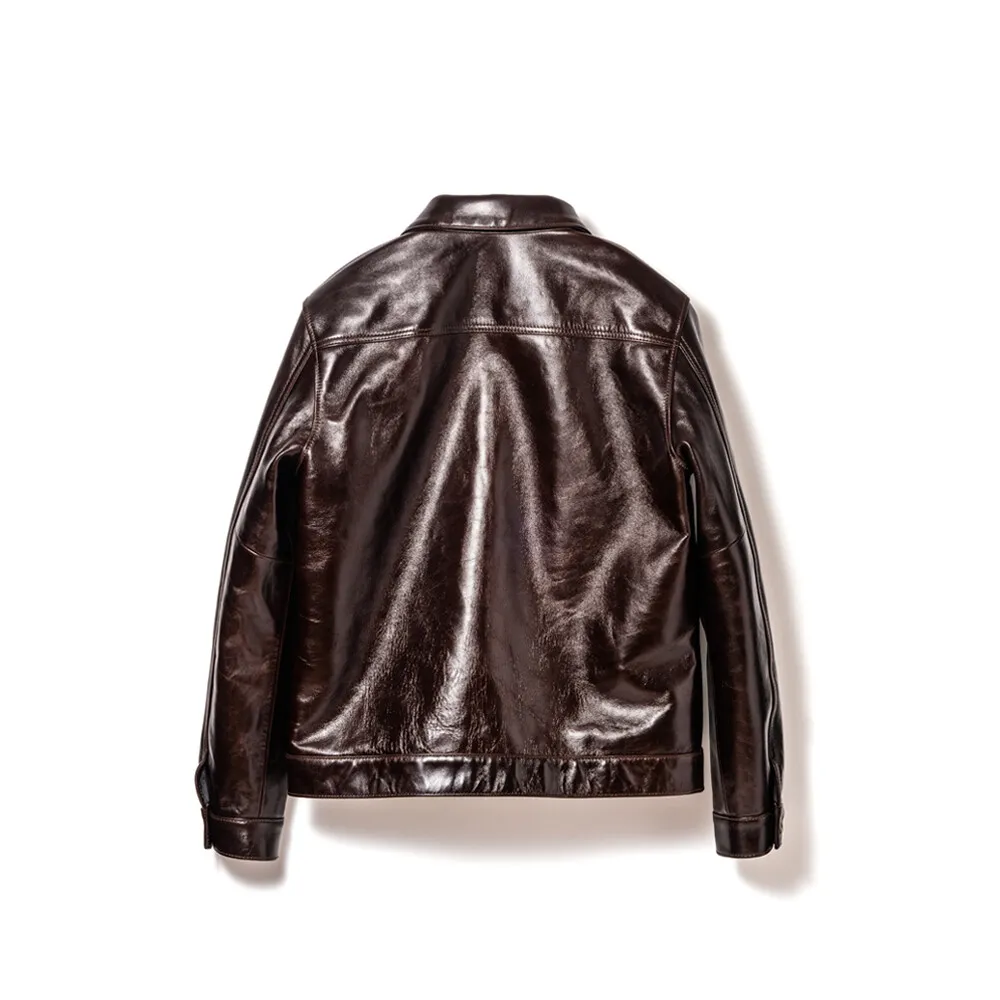 ANILINE HORSE TYPE I JEAN JACKET leather jacket brand