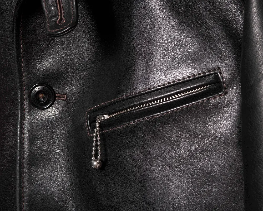 ECO HORSE LIGHT CAR COAT leather jacket brand