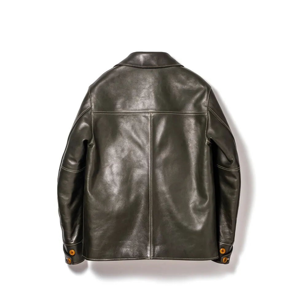 ECO HORSE LIGHT CAR COAT leather jacket brand