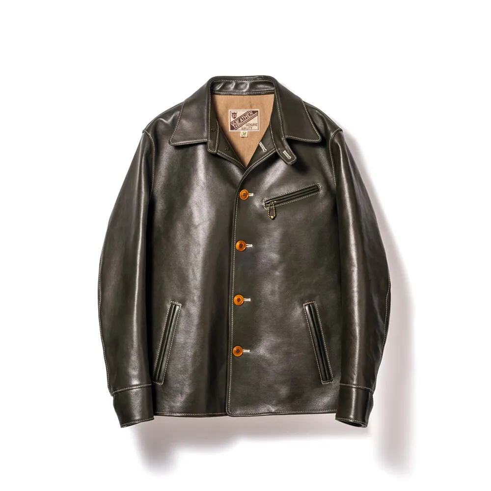 ECO HORSE LIGHT CAR COAT leather jacket brand